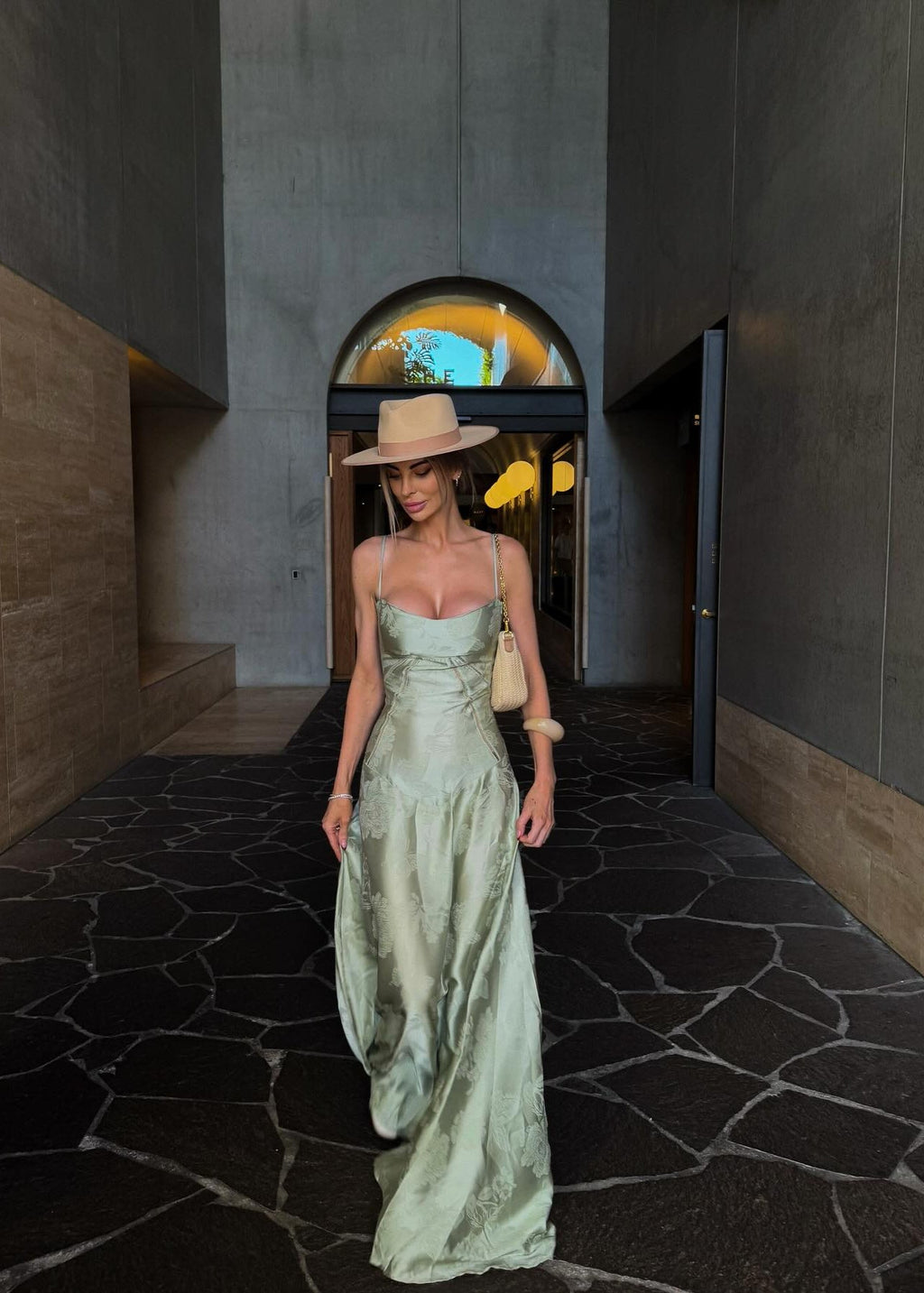 Mallorca Dress - Pistachio  GEMMACHIC