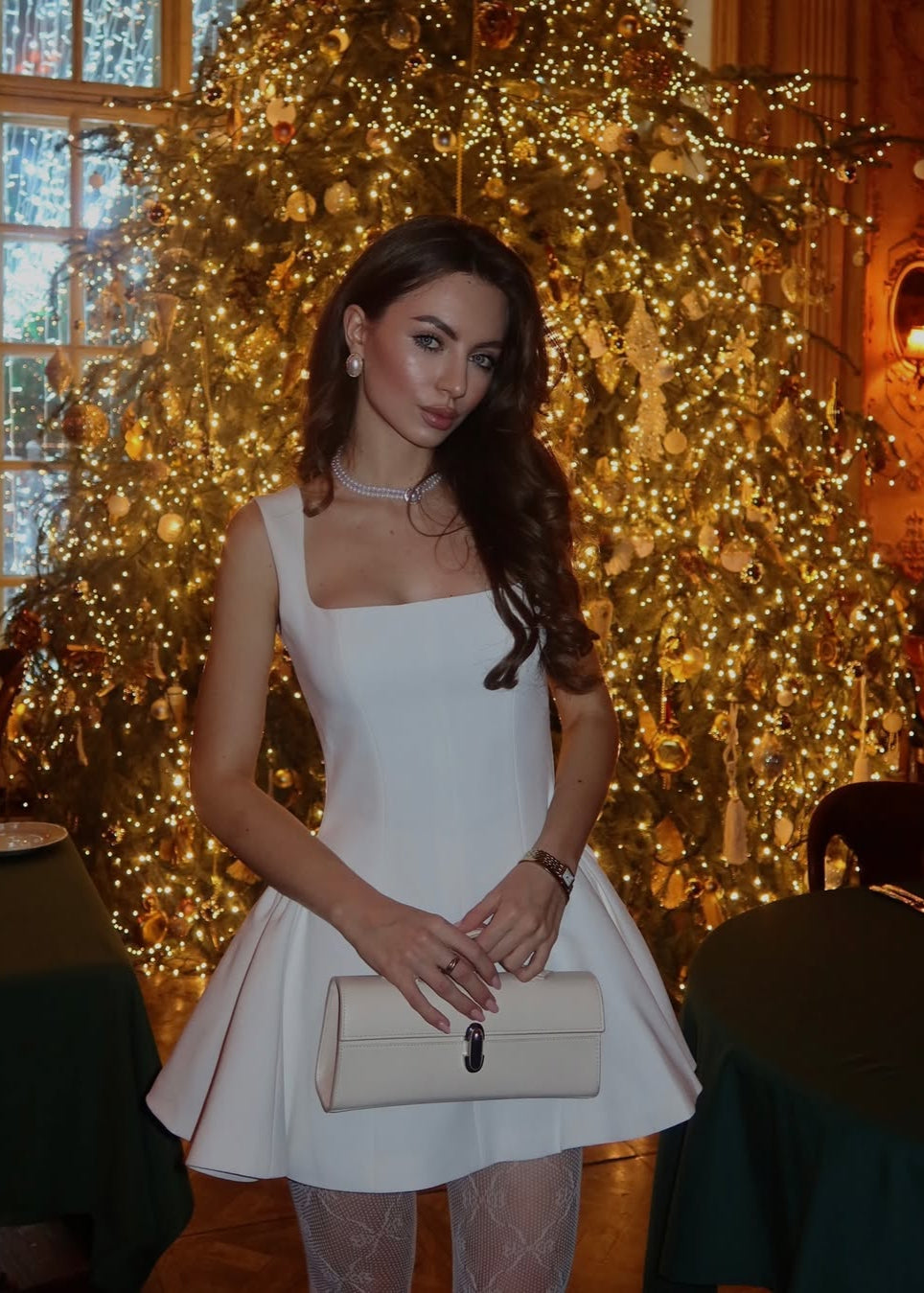 Vivienne Dress - White  GEMMACHIC