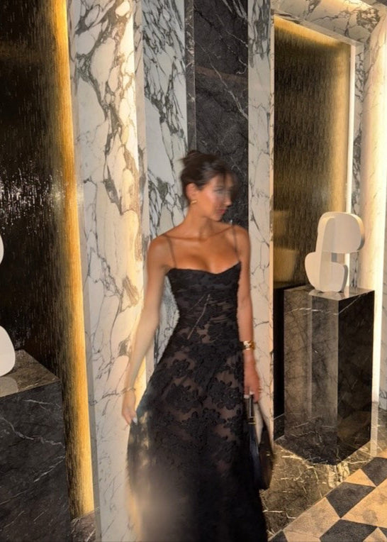 Mallorca Dress - Black  GEMMACHIC