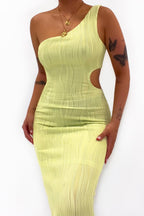 Klara Midi Dress - Lime  GEMMACHIC