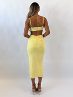 Kordyn Midi Dress - Yellow  GEMMACHIC