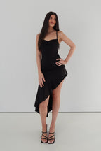 Fleur Midi Dress - Black  GEMMACHIC