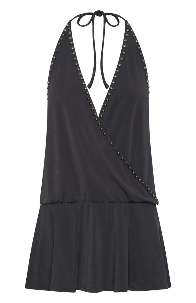Favourite Moment Mini Dress Charcoal  GEMMACHIC