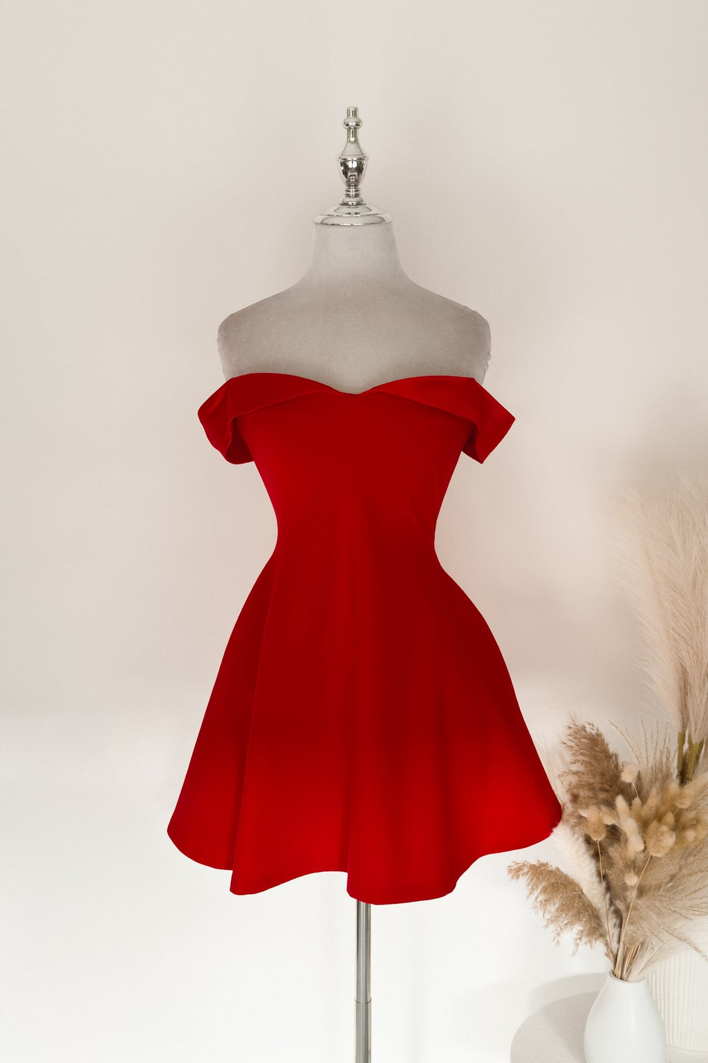 Belle Mini Dress - Red  GEMMACHIC