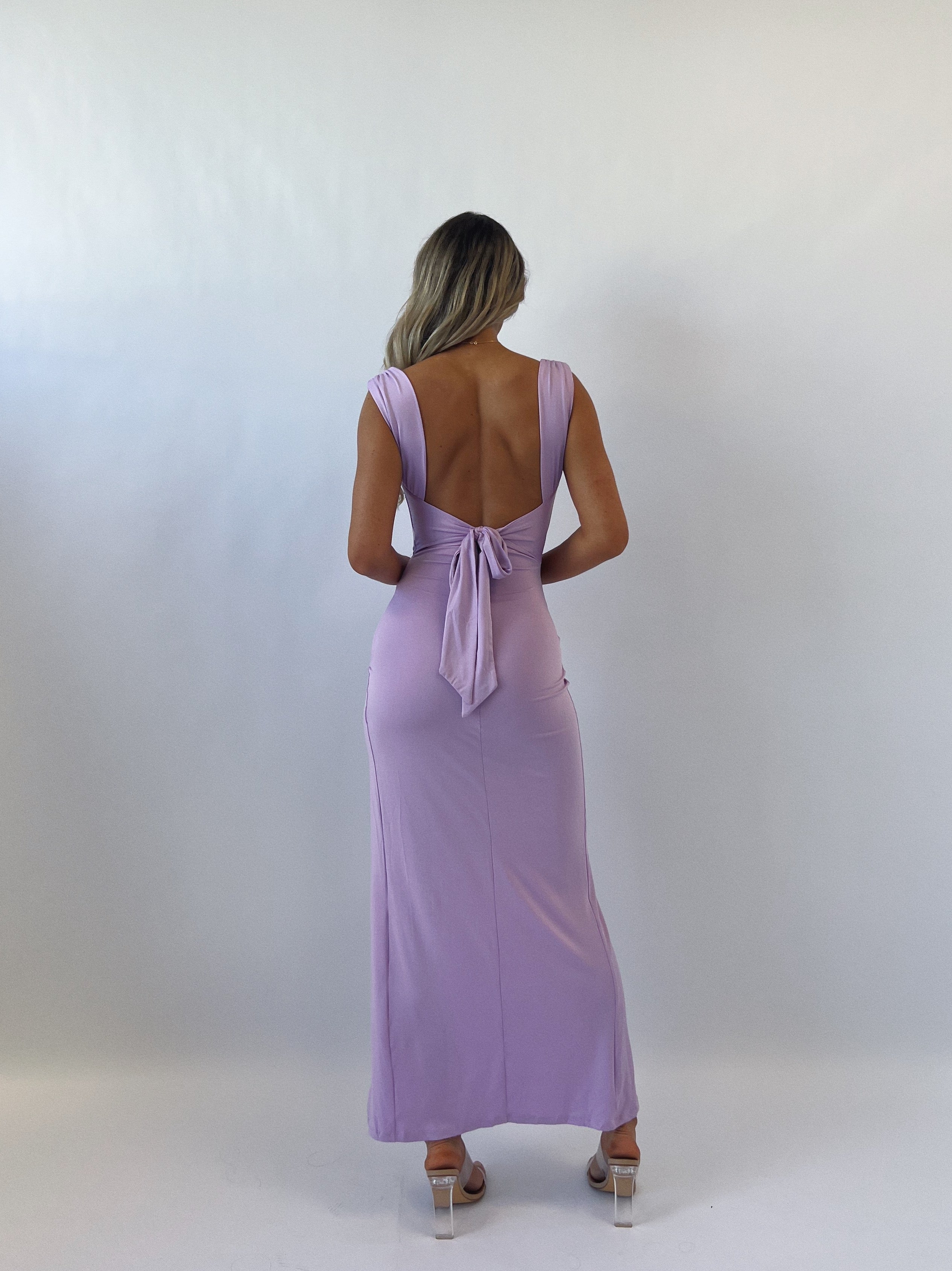Polly Midi Dress - Purple  GEMMACHIC