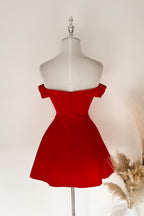 Belle Mini Dress - Red  GEMMACHIC