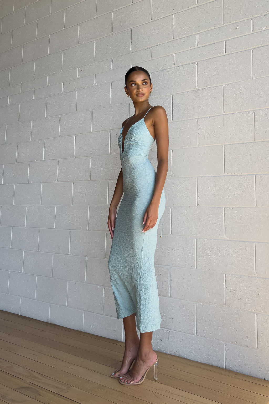 Blue Maxi Dress - SAMPLE SALE  GEMMACHIC