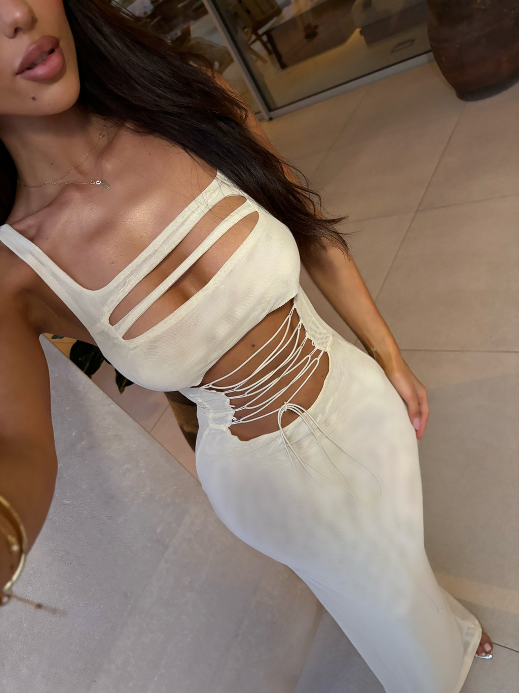 Alora Dress - Cream  GEMMACHIC