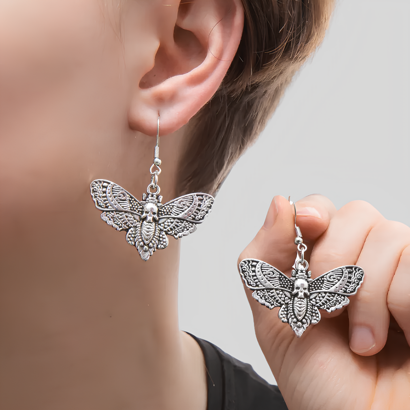 Moth Earrings  GEMMACHIC