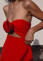 Valencia Dress - Red  GEMMACHIC