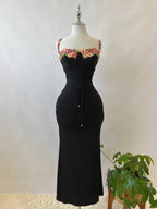 Euphrasia Maxi Dress - Black  GEMMACHIC