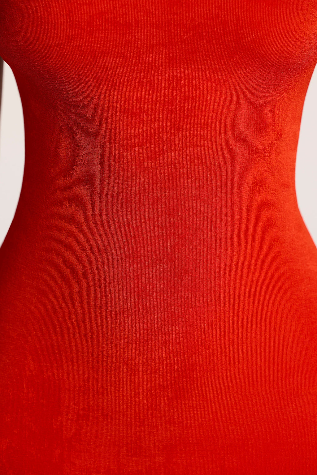 Textured Jersey Open Back Maxi Dress in Fiery Red  Gemma Chic