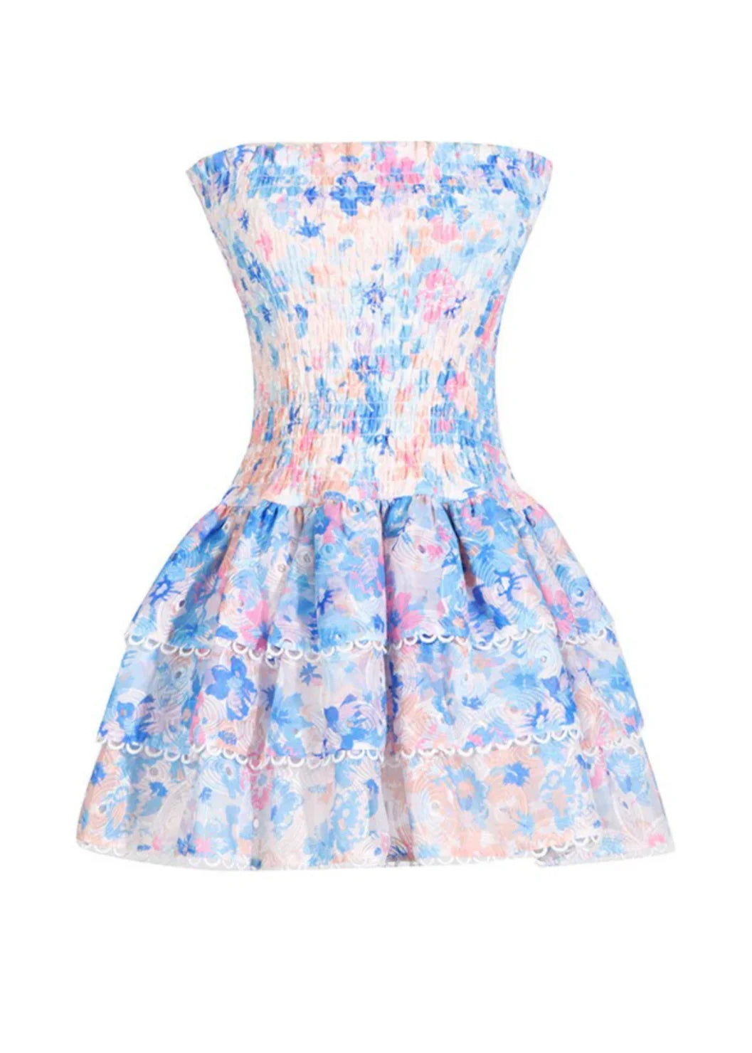Vienna Dress - Blue Floral  GEMMACHIC