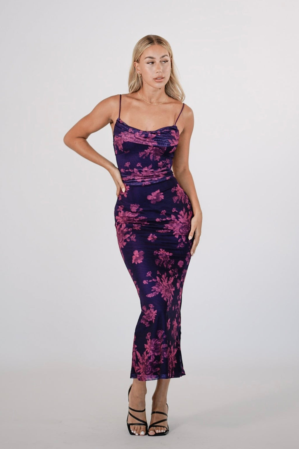 Blossom Maxi Dress - Grape  GEMMACHIC