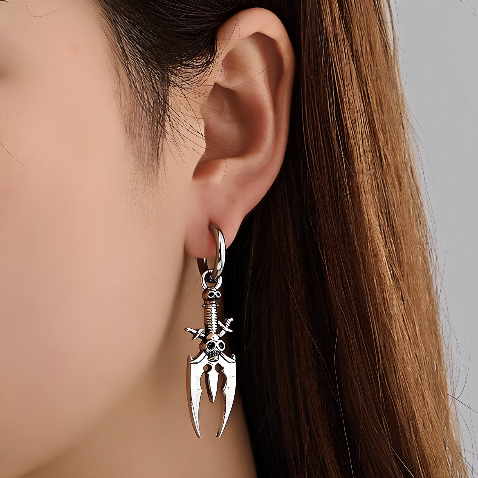 Gothic Dagger Drop Earrings  GEMMACHIC