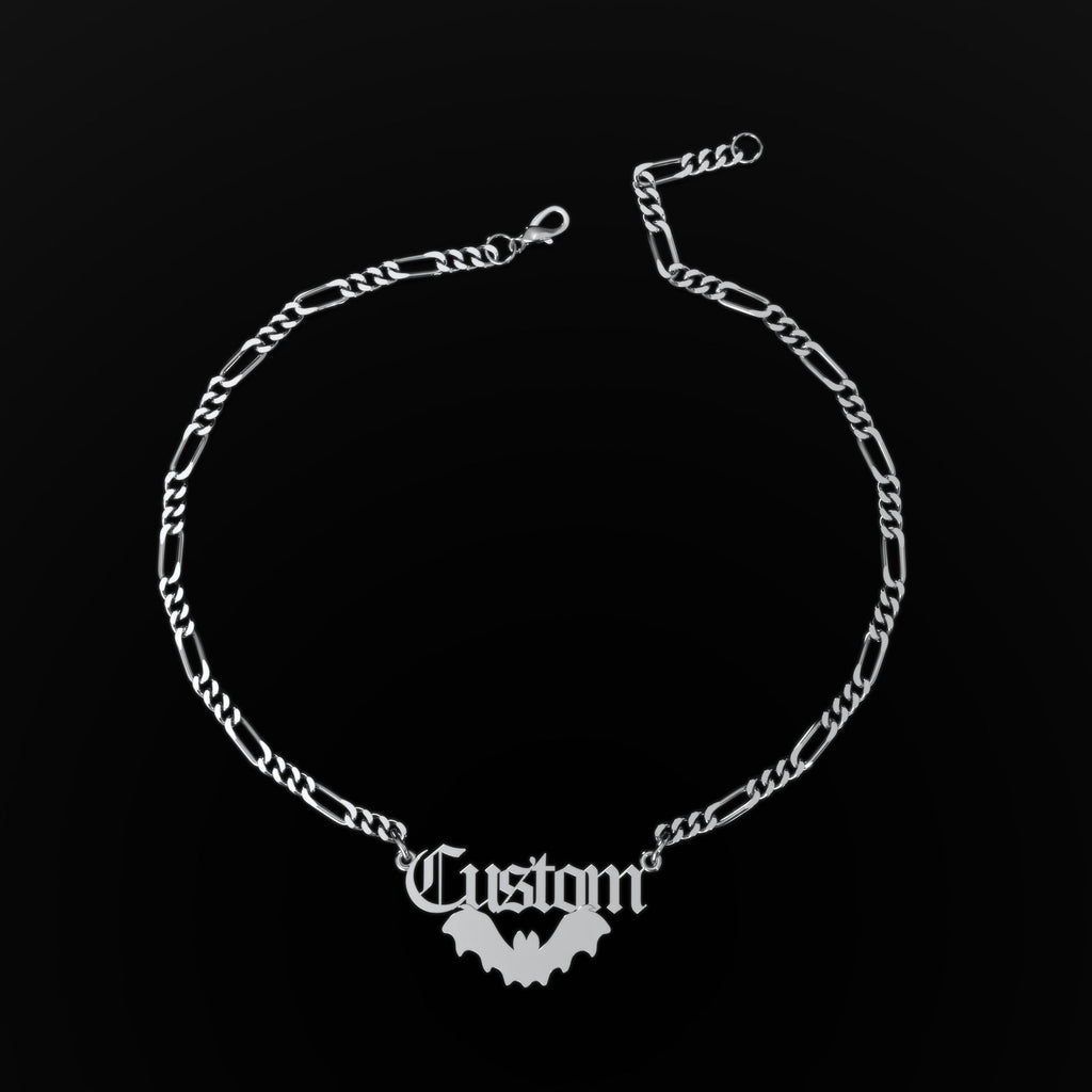 Bat Personalized Necklace  GEMMACHIC