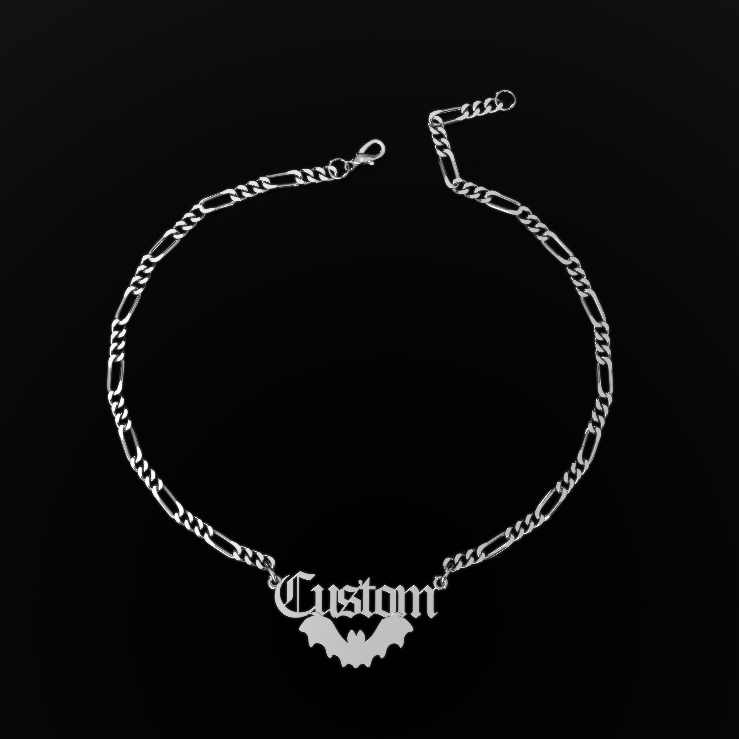Bat Personalized Necklace  GEMMACHIC