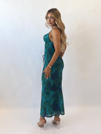 Blossom Maxi Dress - Teal Green  GEMMACHIC