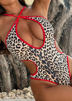 Wild Edge Cutout Leopard One-Piece Swimsuit  GEMMACHIC