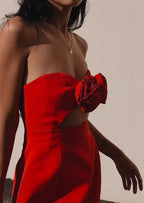 Valencia Dress - Red  GEMMACHIC