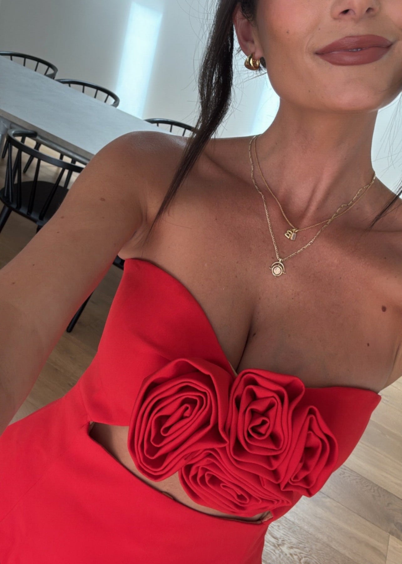 Valencia Dress - Red  GEMMACHIC