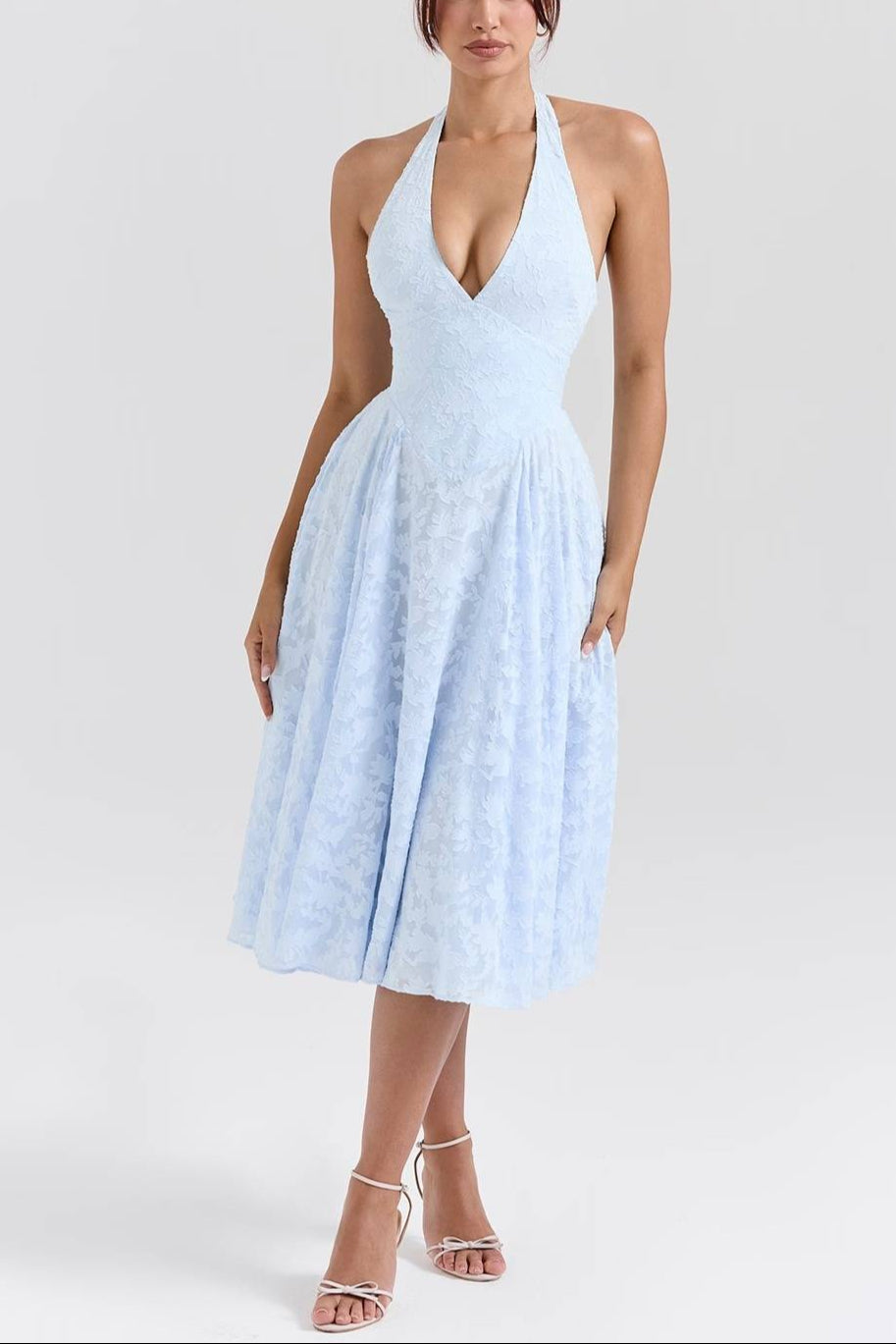 ARIETTA_Bluebell_Floral_Jacquard_Halter_Midi_Dress_2_-min