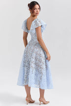 AUSTEN Bluebell Floral Lace Midi Dress  Gemma Chic