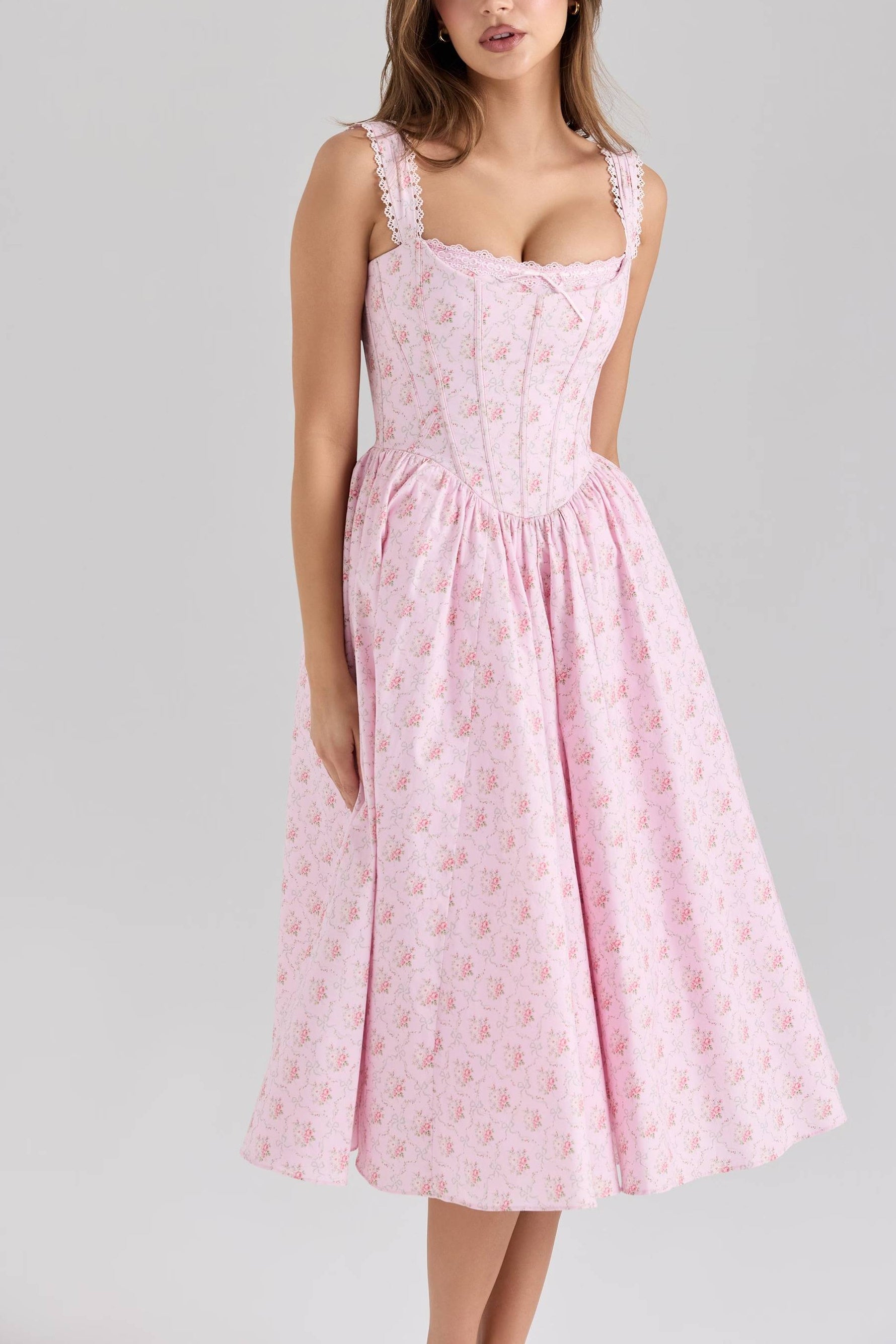 Amara_Pink_Rose_Print_Stretch_Cotton_Corset_Midi_Dress_2_-min