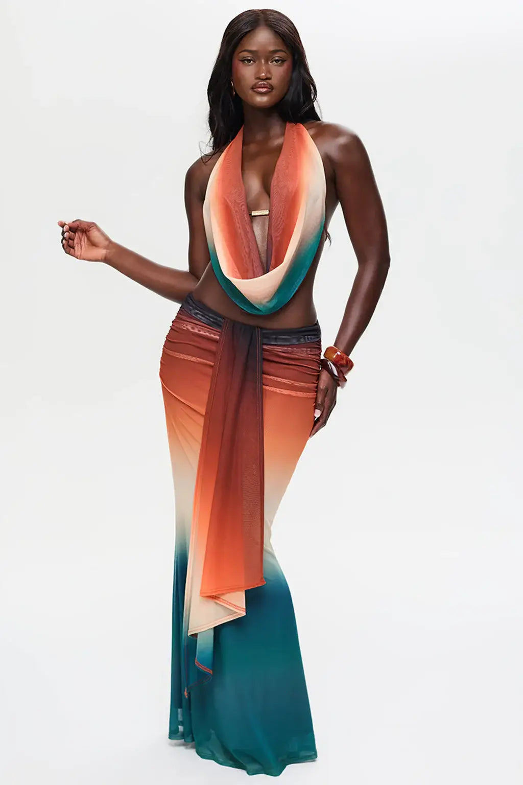 Aquarius Top & Skirt Two-Piece Set  GEMMACHIC