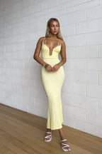 Magnificence Maxi Dress - Lemon  GEMMACHIC