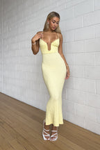 Magnificence Maxi Dress - Lemon  GEMMACHIC
