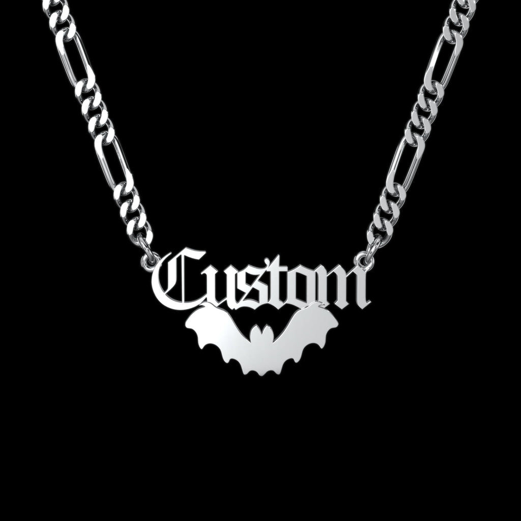 Bat Personalized Necklace  GEMMACHIC