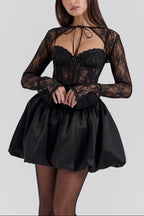 Beauty_Black_Lace_Puffball_Mini_Dress_3