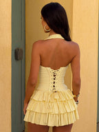 CARIE MINI DRESS BABY YELLOW