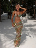 CATERINA MAXI DRESS LAGRONO SAGE  Gemma Chic