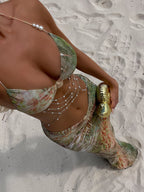 CATERINA MAXI DRESS LAGRONO SAGE  Gemma Chic