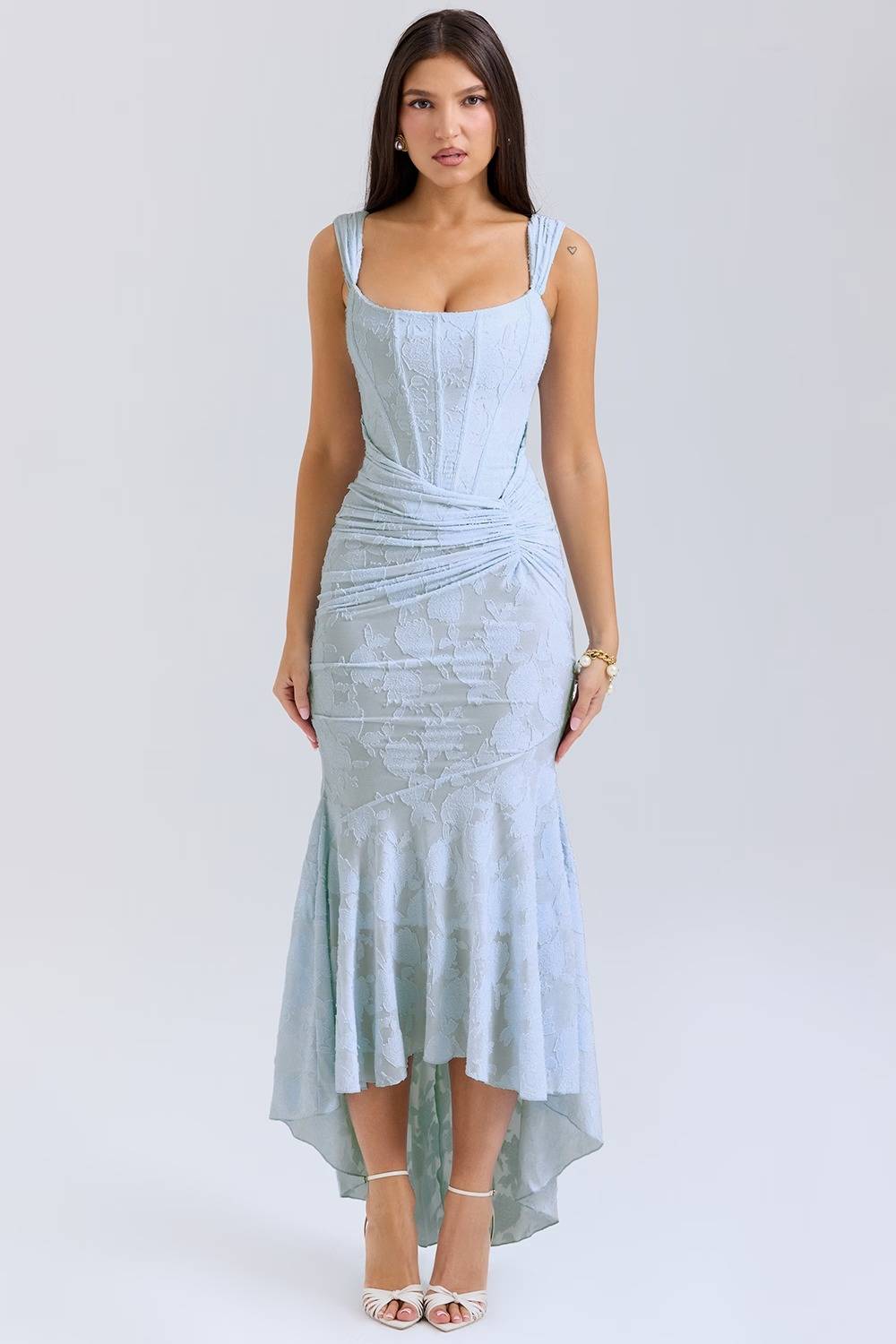 CESCA Bluebell Floral Maxi Dress  Gemma Chic