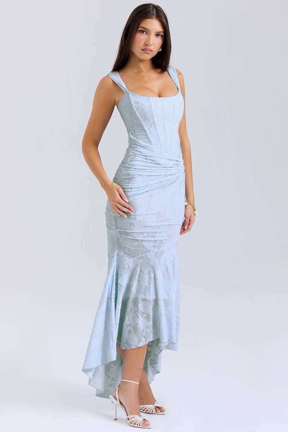 CESCA Bluebell Floral Maxi Dress  Gemma Chic