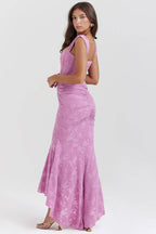 CESCA Bluebell Floral Maxi Dress  Gemma Chic