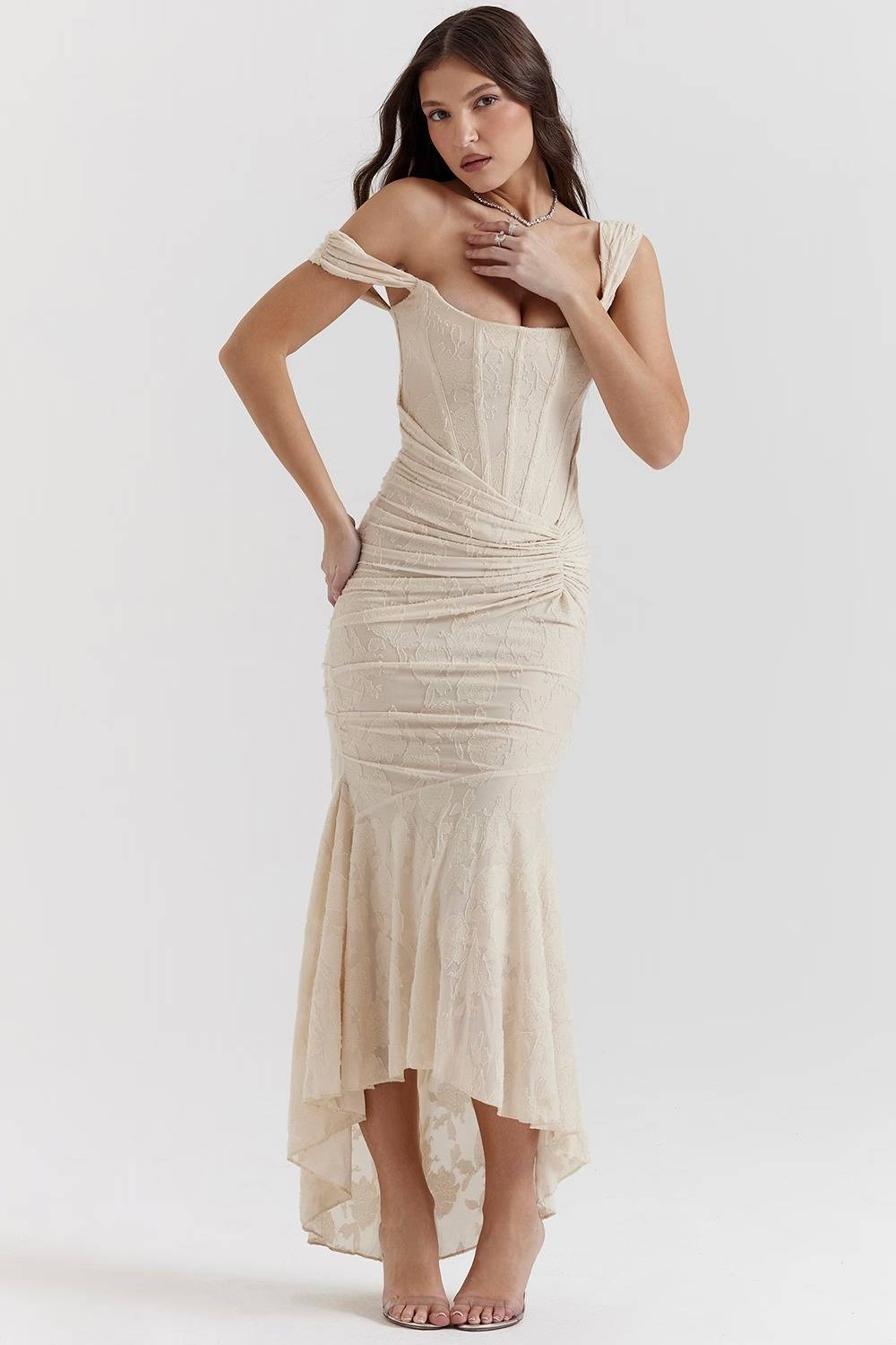 CESCA Bluebell Floral Maxi Dress  Gemma Chic