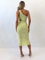 Klara Midi Dress - Lime  GEMMACHIC