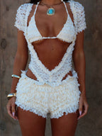 CHERYL PLAYSUIT OFF WHITE  Gemma Chic