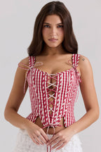 Callie_Red_Gingham_Cotton_Corset_Top_2_-min