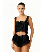 Cindy Short Set Black Sleepwear  GEMMACHIC