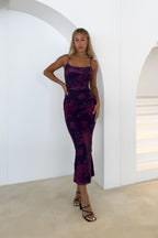 Blossom Maxi Dress - Grape  GEMMACHIC