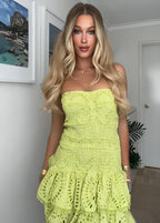 Ros¨¦ Dress - Lime  GEMMACHIC