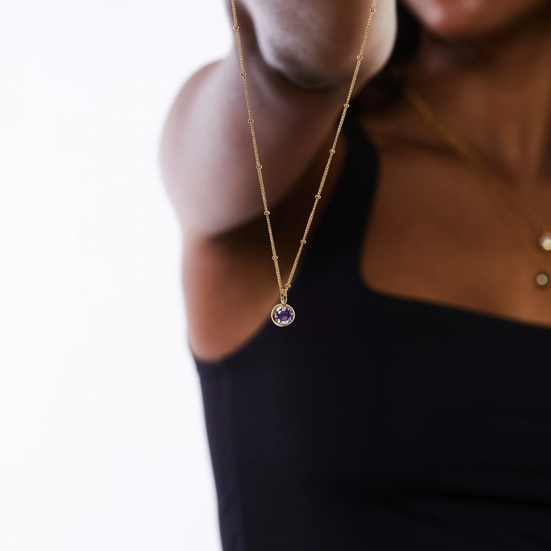 Birthstone Necklace  GEMMACHIC