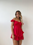 Auffie Playsuit - Red  GEMMACHIC