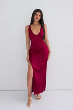 Olivia Maxi Dress - Red  GEMMACHIC