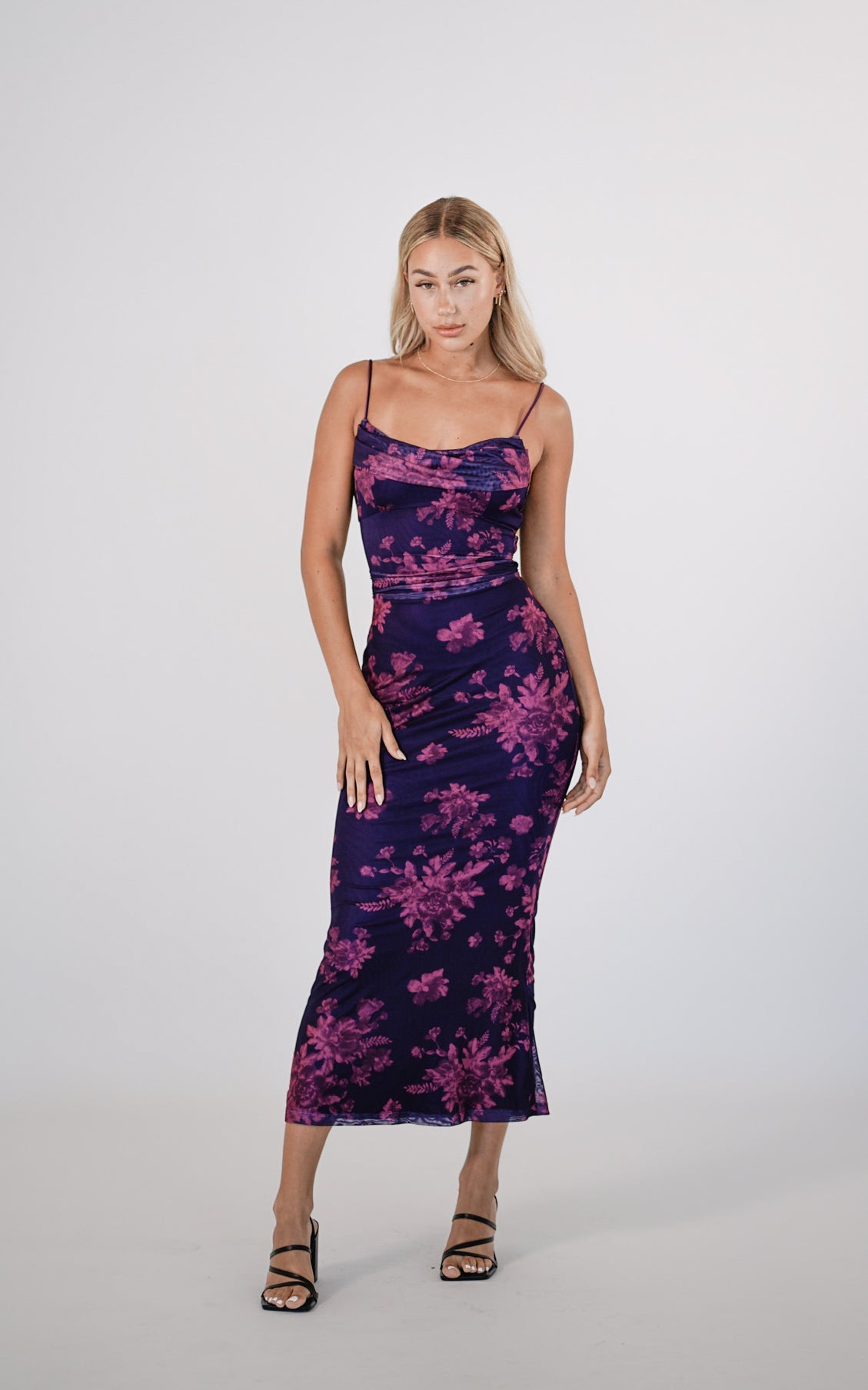 Blossom Maxi Dress - Grape  GEMMACHIC